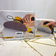Mirka 150mm 6 Sanding Discs Box Lot - Abranet Ace Hd Iridium. Mirka 150mm 6 Sanding Discs Box Lot - Abranet Ace Hd Iridium.