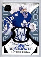 Antoine Bibeau 2015-16 UD The Cup Rookie Auto Patch /249 #145 Toronto Maple