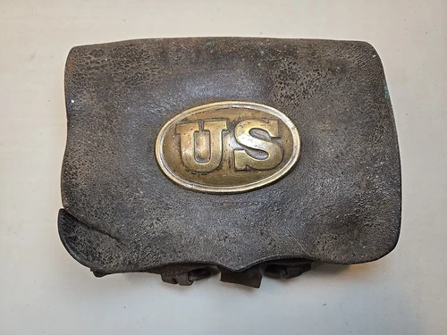 US Civil War Model 1864 Cartridge Box w/Tins - Ammo Pouch