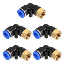 8mm Tubing x 1/8" PT Female Thread 90 Degree Push to Connect Fittings, 5 Pack