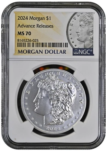 2024 Morgan Silver Dollar $1 NGC MS70 Advance Releases