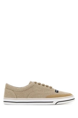 DOLCE&GABBANA DG Sailing Beige Canvas Sneakers New & Authentic
