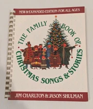Family Book of Christmas Songs and Stories Lyrics Chords Piano Spiral Bound 1986