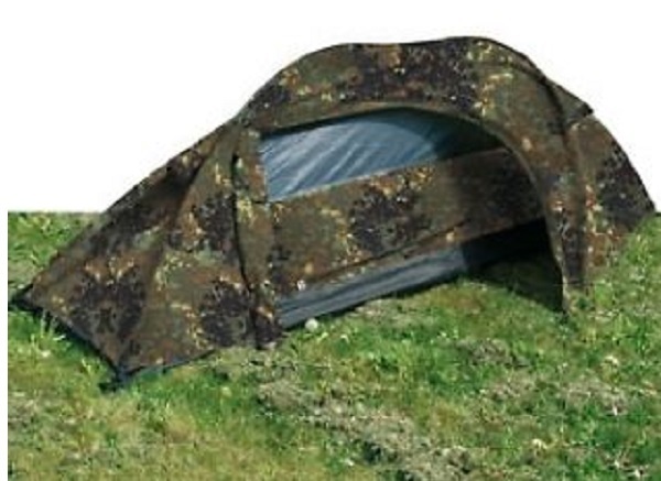 Tienda De Campaña Militar Reconocimiento Para Una Persona Bundeswehr Flecktarn
