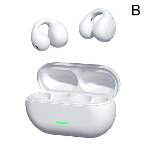 Ear Clip Bluetooth 5.3 Wireless Earbuds Headset Headphones New - Zdjęcie 20 z 22