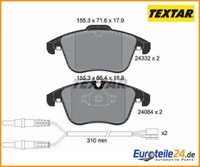 Bremsbelagsatz, Scheibenbremse Q+ Textar 2433201 FüR Peugeot