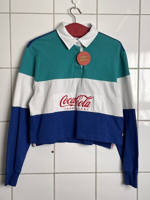 Y2K Tommy Hilfiger Coca Cola Polo Shirt Größe M