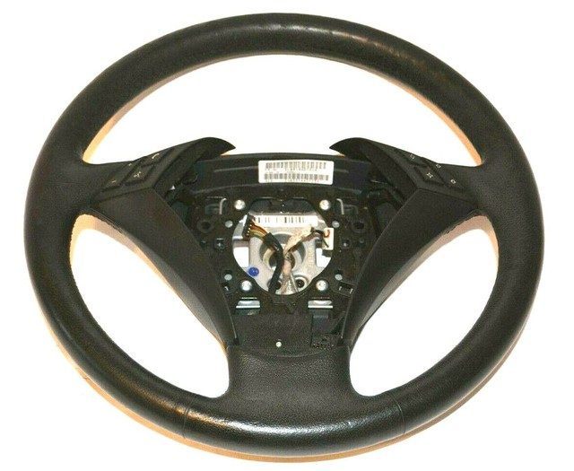 BMW E60 2005 10 530i 535I 545I 550I STEERING WHEEL LEATHER BLACK OEM 11008818 eBay