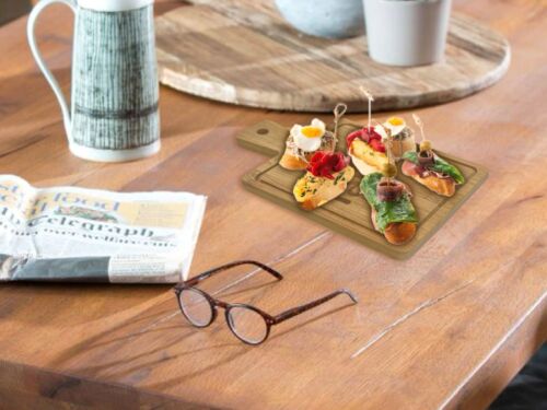 Mini Tapas Serving Board – Slate & Bamboo – Set of 2 | Cheese, Charcuterie & Tas - Picture 8 of 9