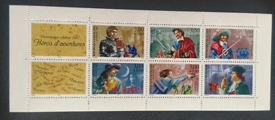 Carnet 1997 N°BC3121 Personnages Héros D'aventures 6 Timbres France Neuf** - Photo 1/2