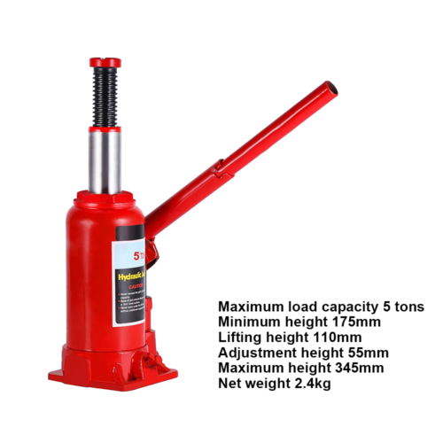 5 Ton Hydraulic Bottle Jack Heavy Duty Car Lifter Lifting Repair Tool 4WD Truck - Picture 4 of 10