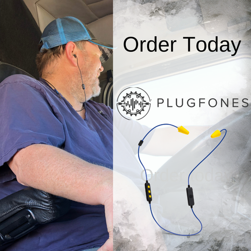 Plugfones Liberate 2.0, Wireless Bluetooth, Earplugs w/Audio for Truck Drivers - Picture 7 of 12