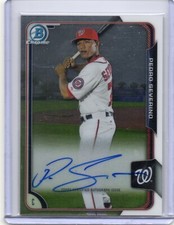 2015 Bowman Chrome Pedro Severino  Autograph Rookie Card Auto (C)