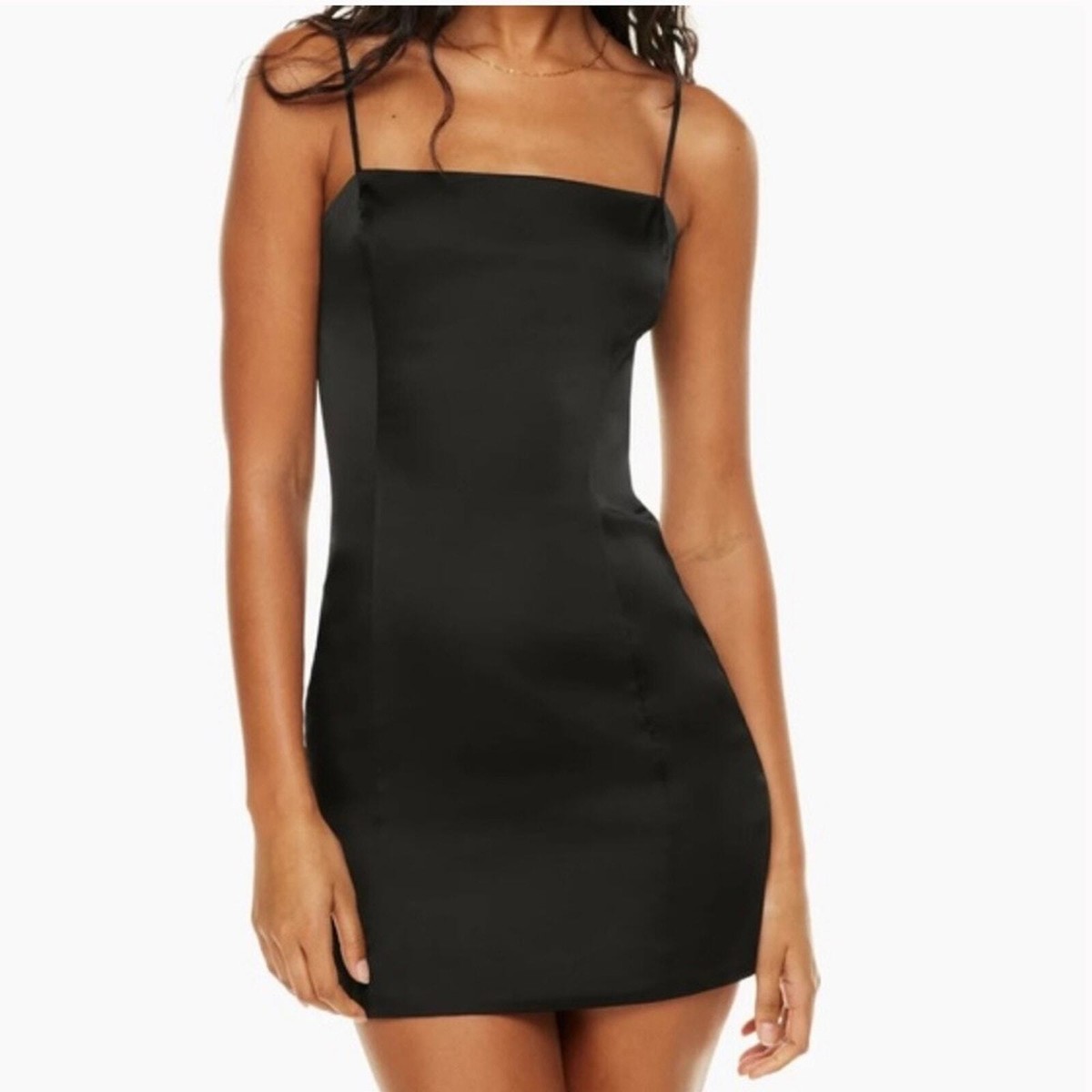 ♥DK♥ Aritzia Sunday Best Black Shimmer Mini Dress | eBay