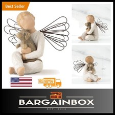 Elegant Hand-Painted Resin Angel with Dog - Perfect Sympathy Gift for Pet Loss