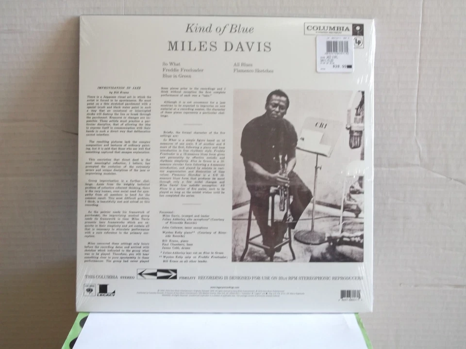 Miles Davis,Col."Kind Of Blue"US,LP,st,STILL SEALED,180 Gram,2010 Reissue jazz! - Image 2 of 2