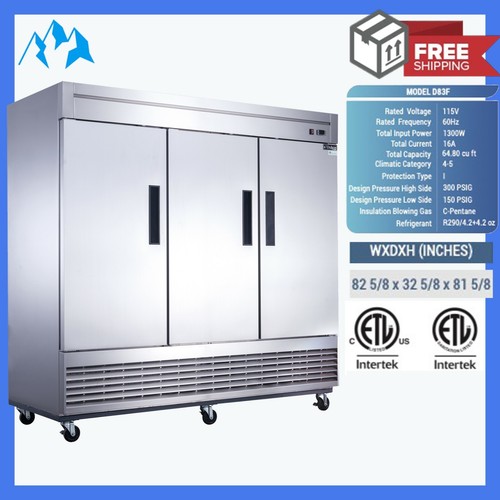 3 door freezer for sale