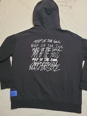 BTS MAP OF THE SOUL TOUR Womens Hoodie Sz M Official Band