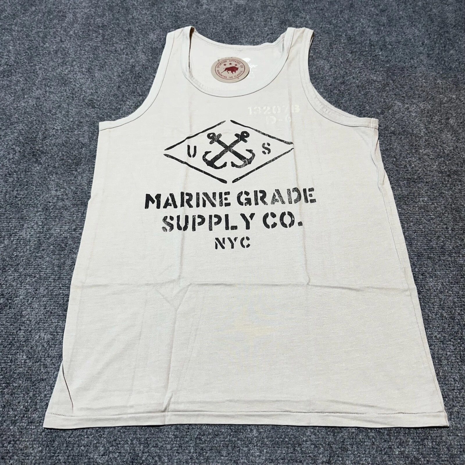 NEW Sportiqe Shirt Mens Large Grey Tank Top Stretch Marine Grade Supply Made USA
Opens in a new wind