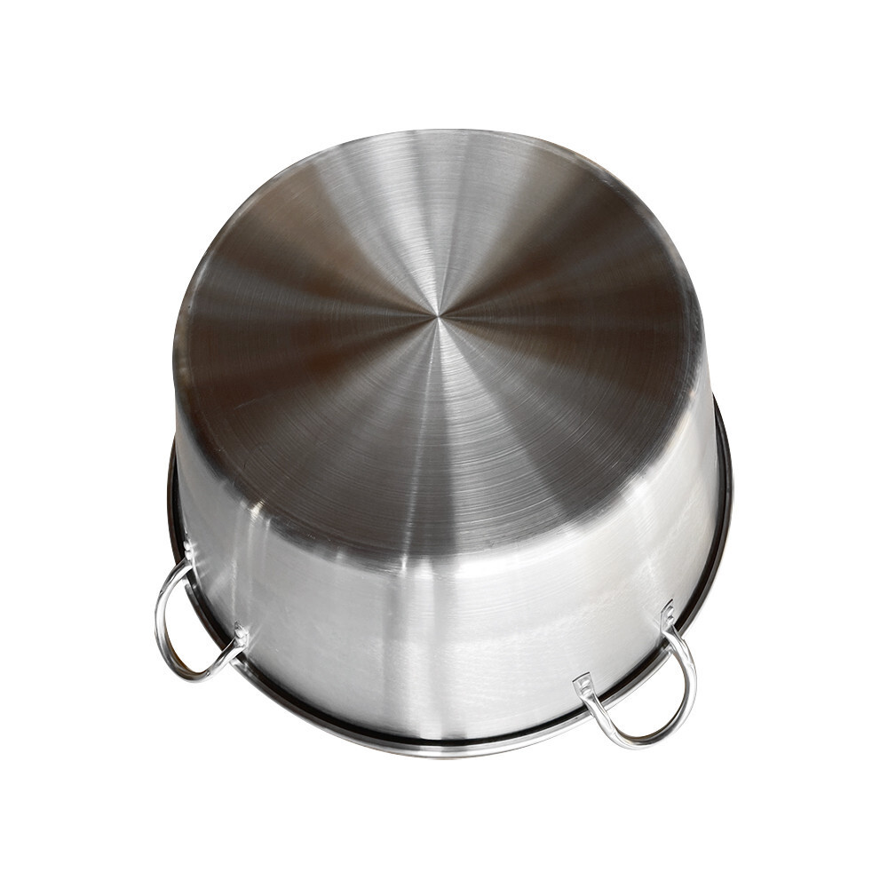 Produktbild von Caso Für Carnitas 16″ Edelstahl – Schwerer Wok/Topf Für Gasherd, Außeneinsatz, 16,5″ Obere Öffnung, 10″ Boden, 8,5″ Höhe, Gebürstete Oberfläche – Ideal Für Chicharrones, Mojarras, Gulasch