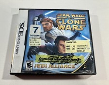 Nintendo DS NDS Star Wars The Clone Wars Jedi Alliance Game Cartridge W/ Booklet