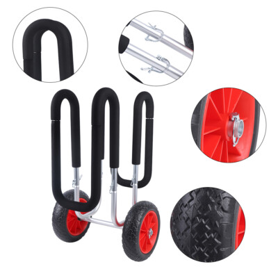 Paddle Board Standup Carrier Dolly Rack Surf Cart Aluminum Trolley Stand Up.