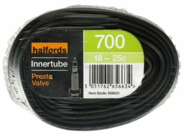 halfords inner tubes 700c