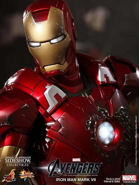 Hot Toys Iron Man Mark VII MMS185 Avengers 2012 1/6 Scale