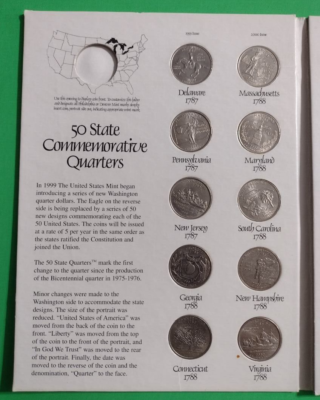 アメリカ州コレクション (1999-2008) 完全50州クォーター付き アメリカ 州コイン(1999-2008) 完全50州クォーター 硬貨 - メルカリ