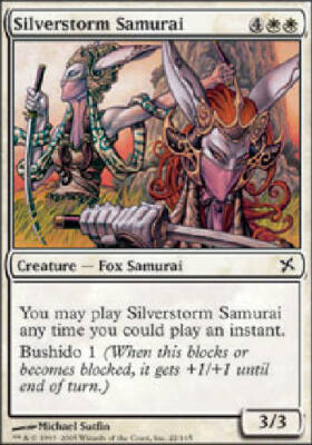 mtg bushido cards SILVERSTORM SAMURAI X4 4 4X Betrayers of Kamigawa MTG Magic Cards DJMagic