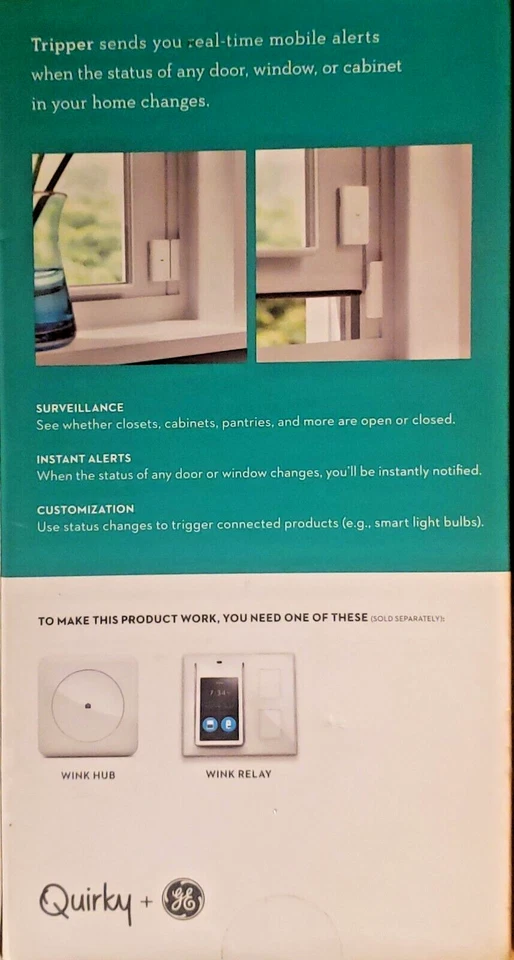 Sensor de contacto ZigBee para el hogar inteligente 2 GE Quirky paquete de 2 Smartthings Hubitat HA Foto 2 de 2