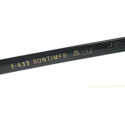 Vintage Suntimer Sunglasses S-633 Black Round Frames with  display picture 2