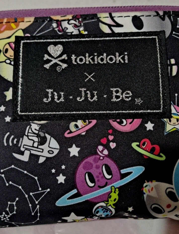 JuJuBe Ju-Ju-Be Tokidoki Space Place Be Spendy拉链钱包黑色 — 第 3/4 张图片