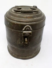 Antique Brass Pot Sugar Pot Oil Pot Bucket Kitchenware Jar With Latch Handle