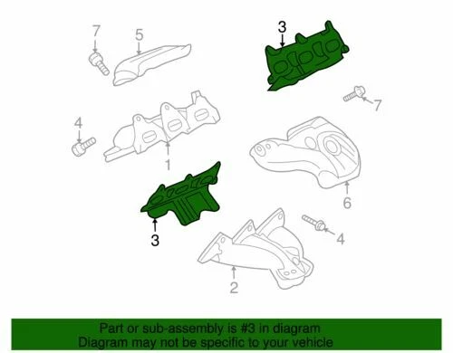 Junta colector de escape genuina GM 2007-2017 Buick GMC Chevrolet Saturn 12593921 Foto 2 de 2