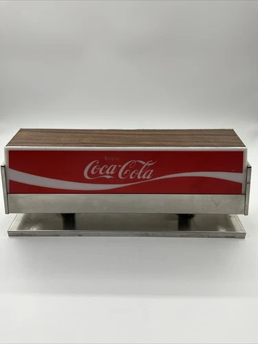 Vintage Coca Cola Fountain Topper Enjoy Coca-Cola Light Anywhere