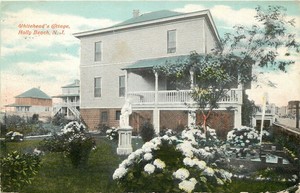 New Jersey Postcard Whitehead S Cottage Holly Beach Nj Ebay