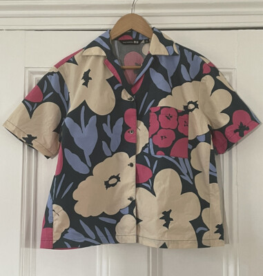 marimekko 花柄 クロップドシャツ ユニクロ×マリメッコ】注目トップスはこの3つ！迷ったら花柄