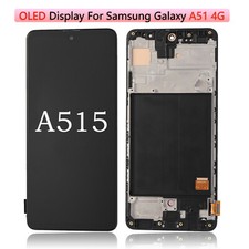 OLED Display LCD Touch Screen Assembly For Samsung Galaxy A51 4G A515 W/Frame