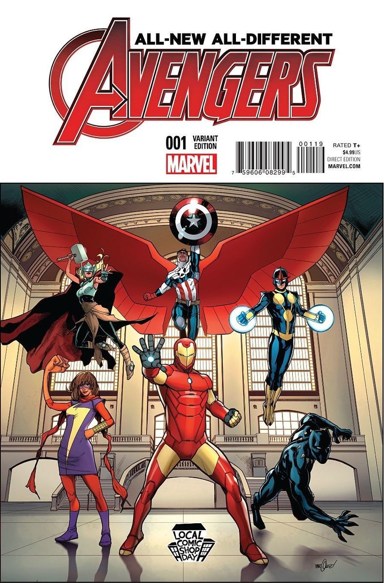 ALL NEW DIFFERENT AVENGERS 1 MARQUEZ LOCAL COMIC SHOP DAY