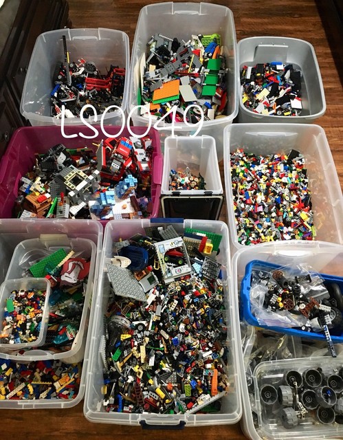 2 pounds LBS of Bulk Legos Cleaned Sanitized Bricks /& other assorted pieces Lot