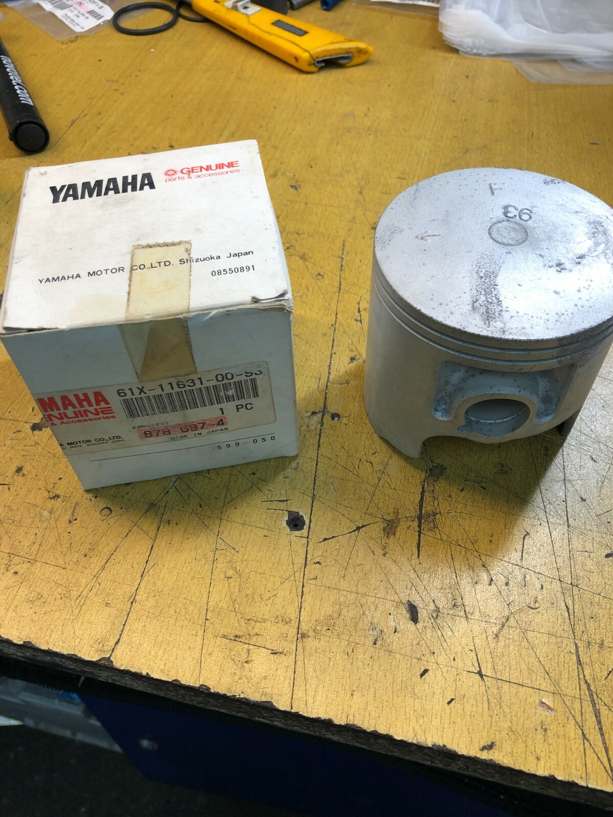 Piston Origine Yamaha 61X-11631-00-93 Contre la Perte de Compression des JetSkis 700