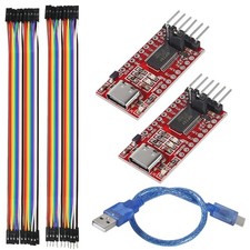 2 PCS USB to TTL Serial Converter Adapter TypeC FT232RL Module Breadboard