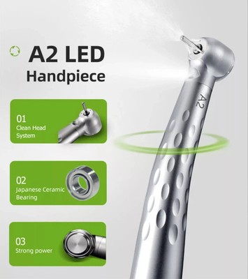 Apple A2 PRO Push Button Handpiece Premium Quality Turbine Dental 2 HOLE