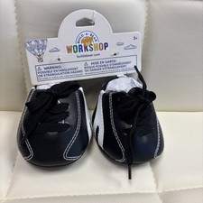 Build-A-Bear Workshop Football Uniform Black Shoes BABW Cleats New