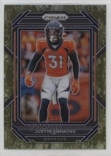 2022 Panini Prizm Forest Camo Prizm 2/15 Justin Simmons #91 rf2