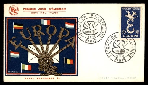 Mayfairstamps France FDC 1958 Europa First Day Cover aax_52451