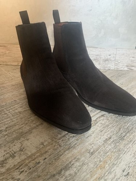 Men A.TESTONI Boots Brown Suede 42
