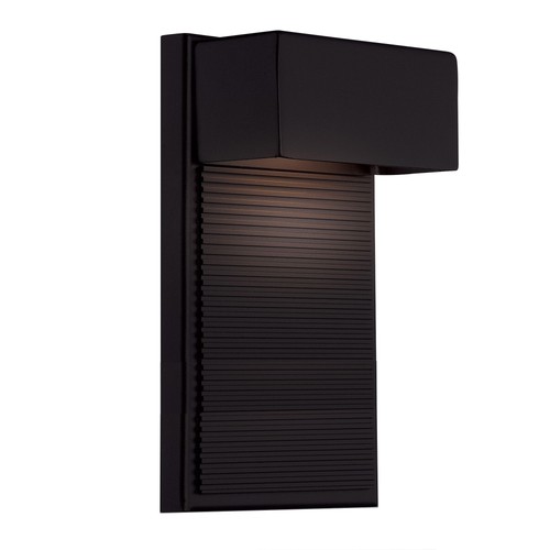 Used Modern Forms WS-W2312-BK Hiline-8W 1 LED Outdoor Wall Mount in Contemporary
