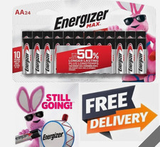 Paquete de 24 - Pilas Energizer AA, MAX Doble Batería AA Alcalina, 24 unidades